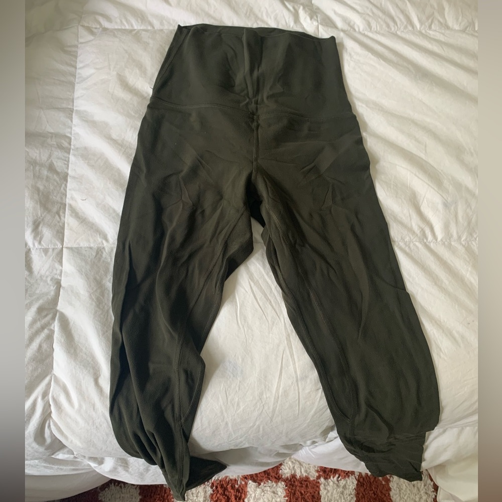 Lululemon Super High Rise Align 31 inch (Dark Olive, Size 4)